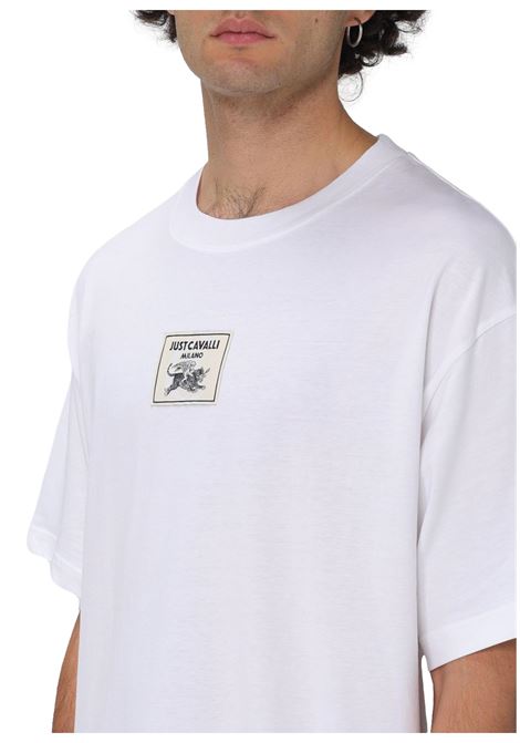 T-shirt regular fit con logo JUST CAVALLI | T-shirt | 77OAHE14 CJ110003